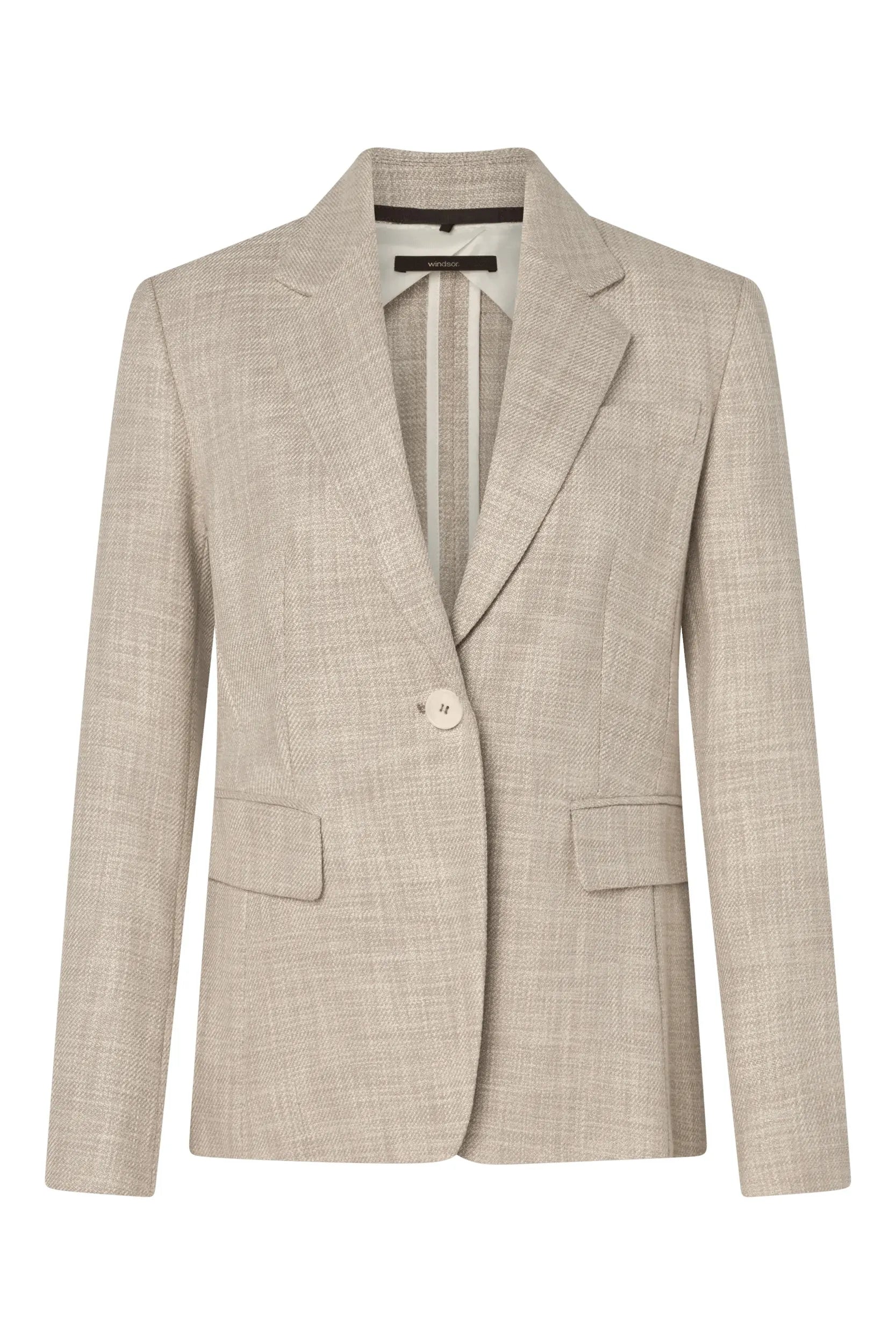 Blazer kariert aus Baumwollmix