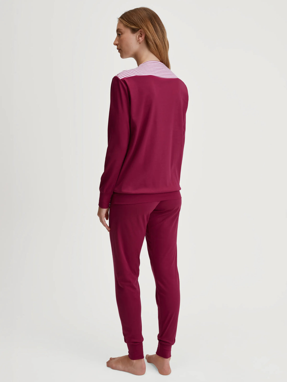 Pyjama lang aus Baumwolle