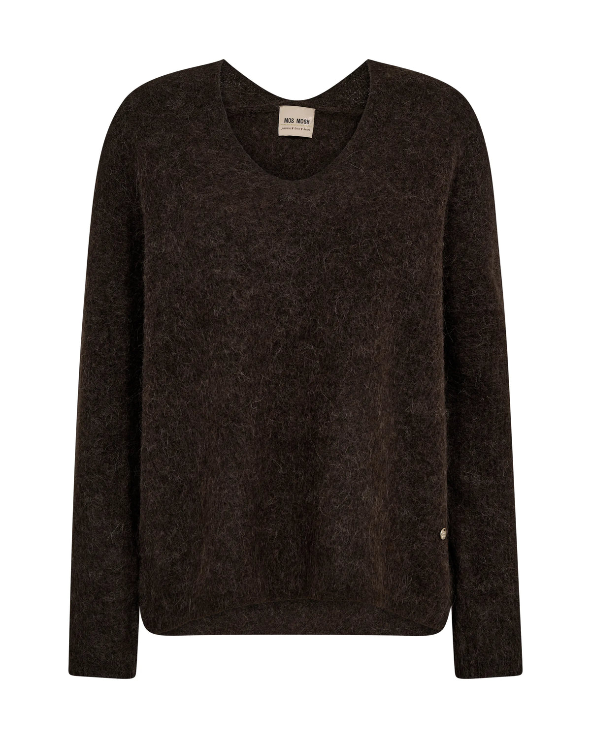 Strickpullover mit V-Ausschnitt