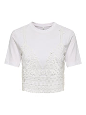 T-Shirt mit Spitze