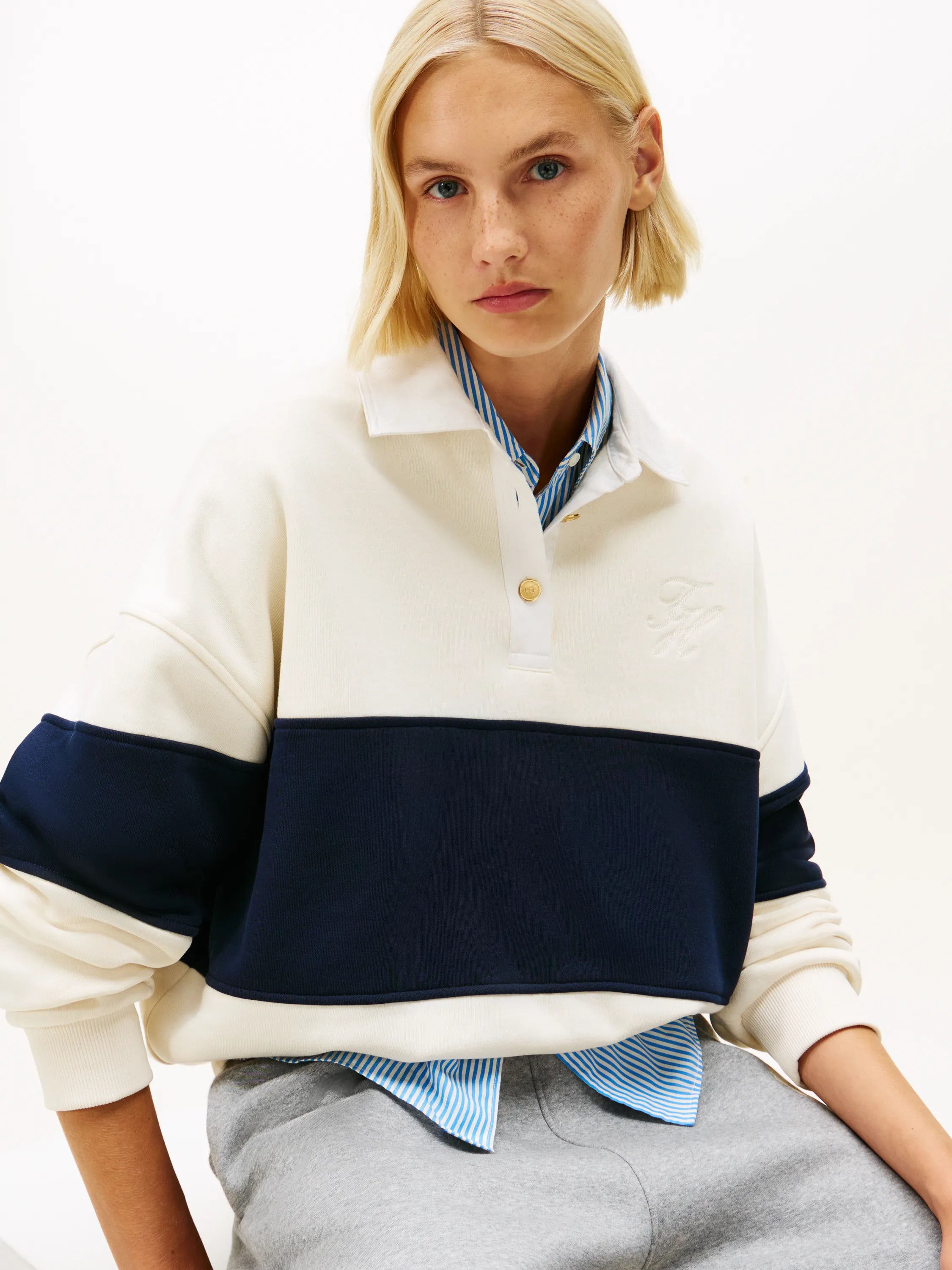 Sweatshirt aus Baumwollmix