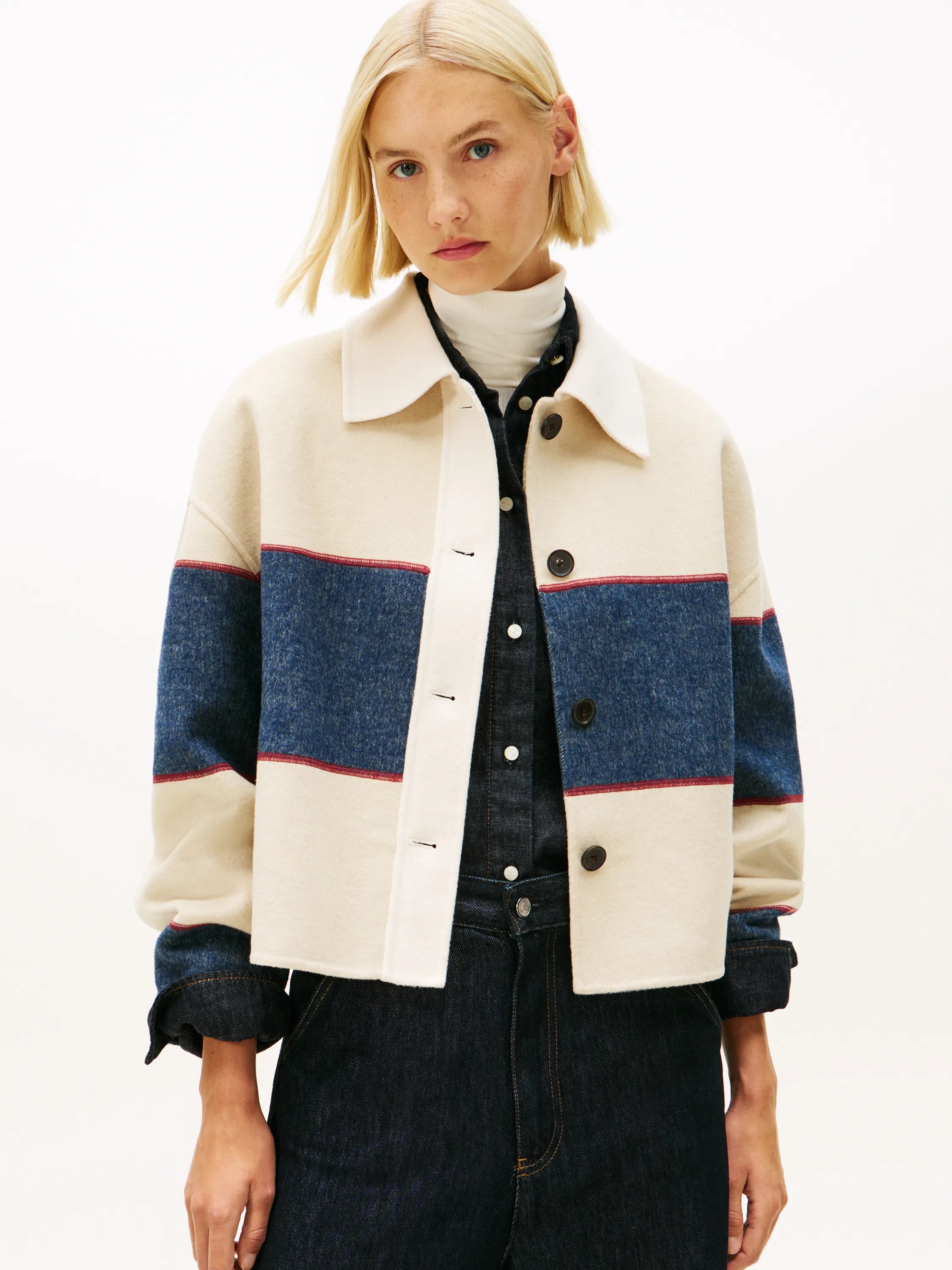 Übergangsjacke aus Wollmix