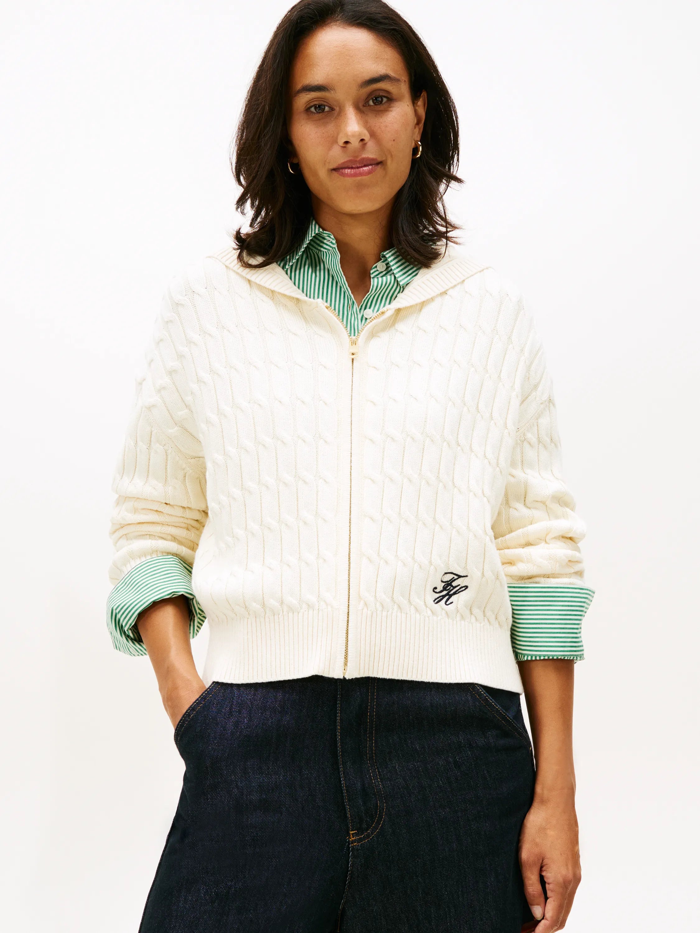 Strickjacke aus Bio-Baumwolle