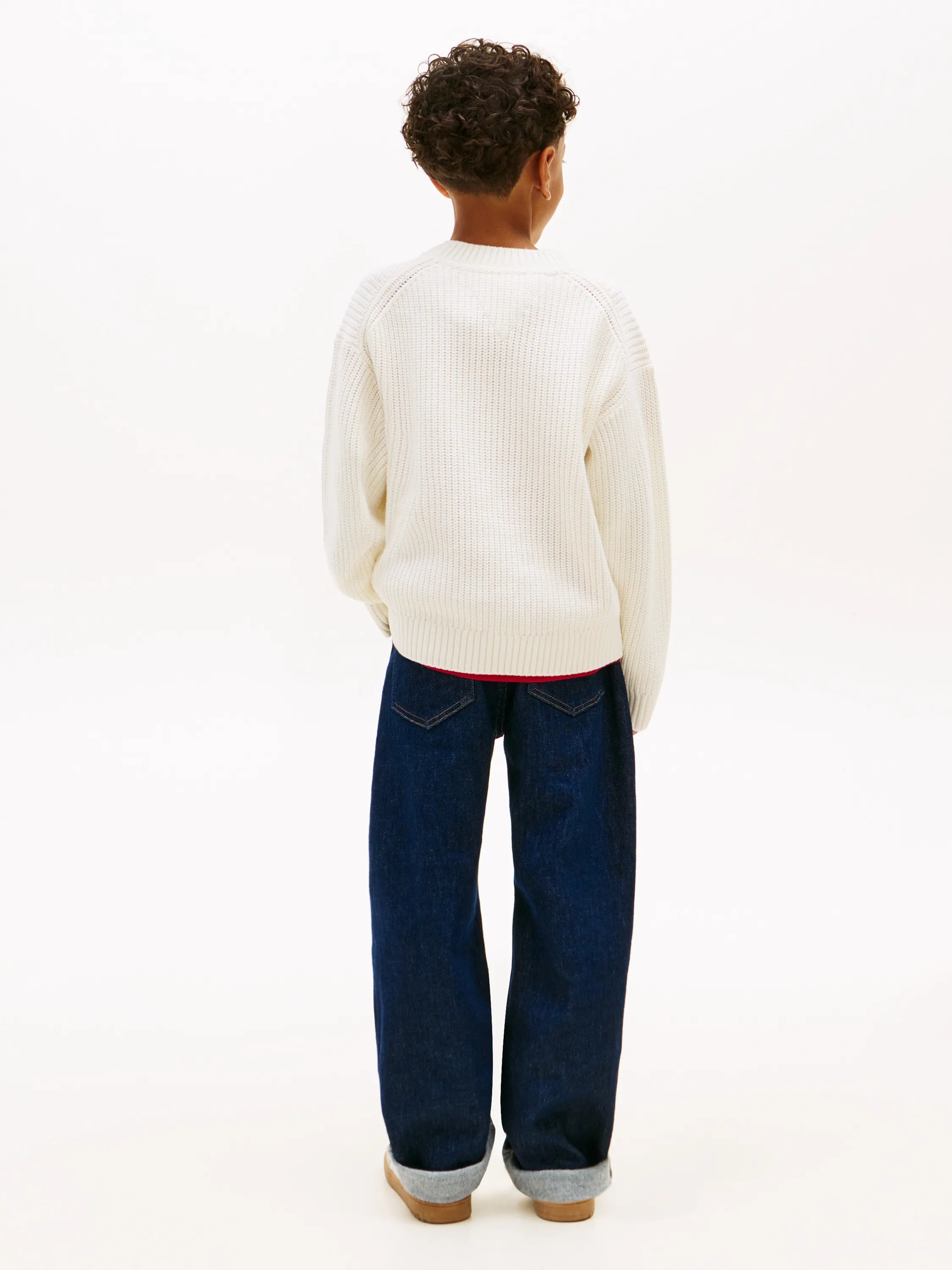 Strickshirt mit Logoprint