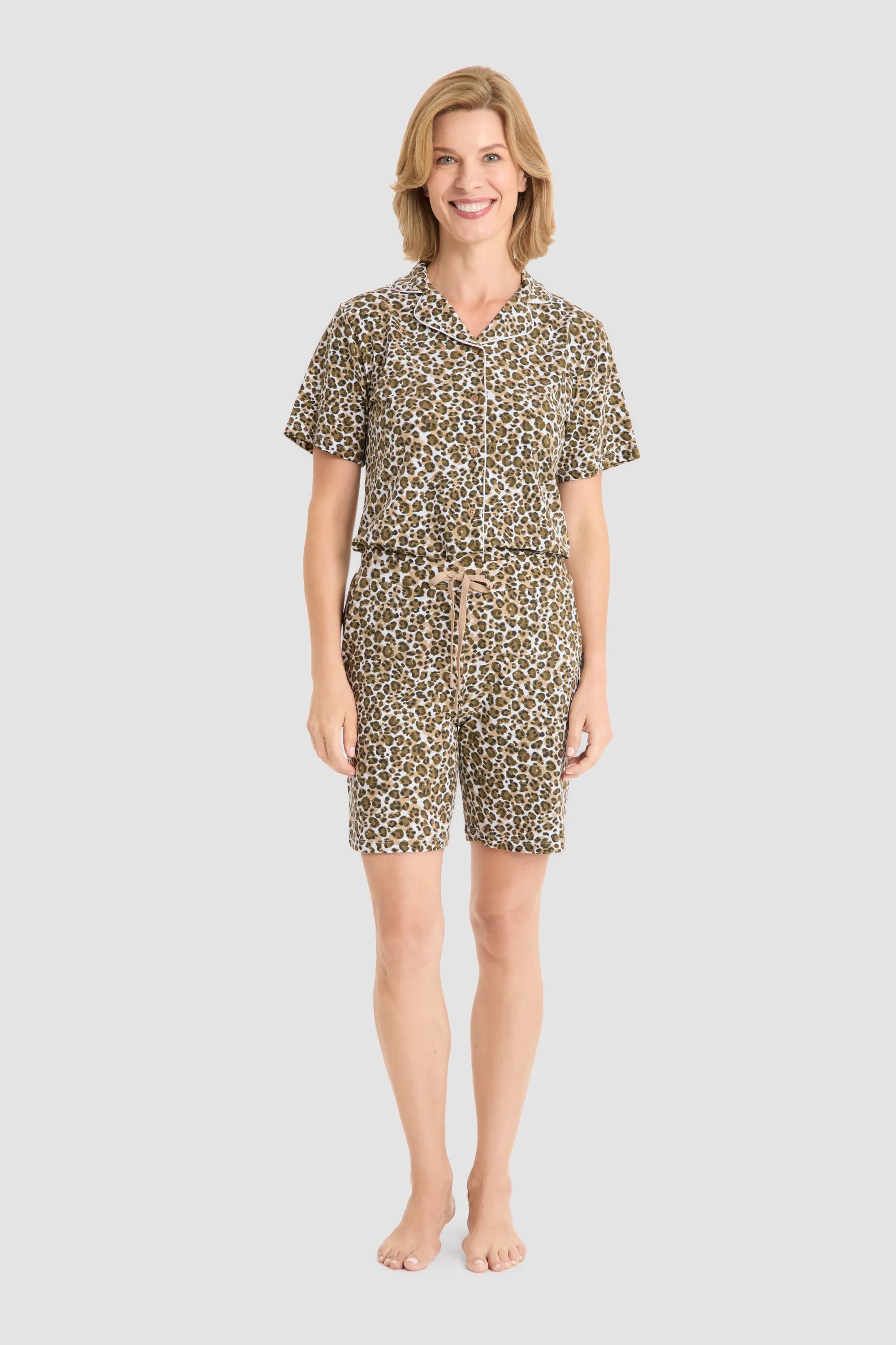 Shorts aus Baumwollmix