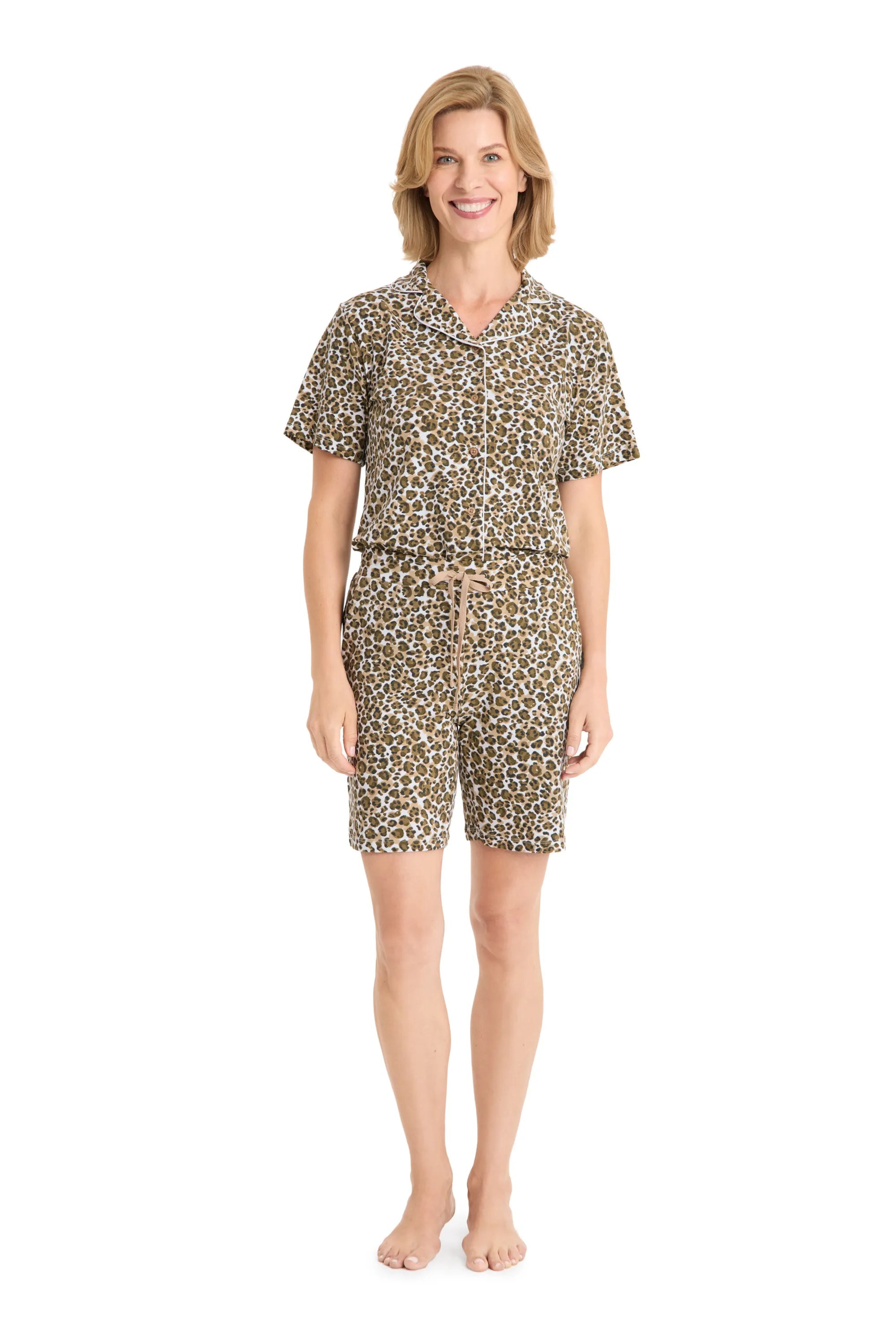Shorts aus Baumwollmix