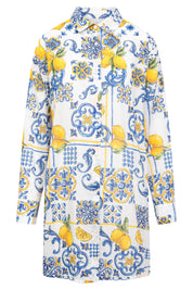 Strandkleid Mini aus Baumwolle