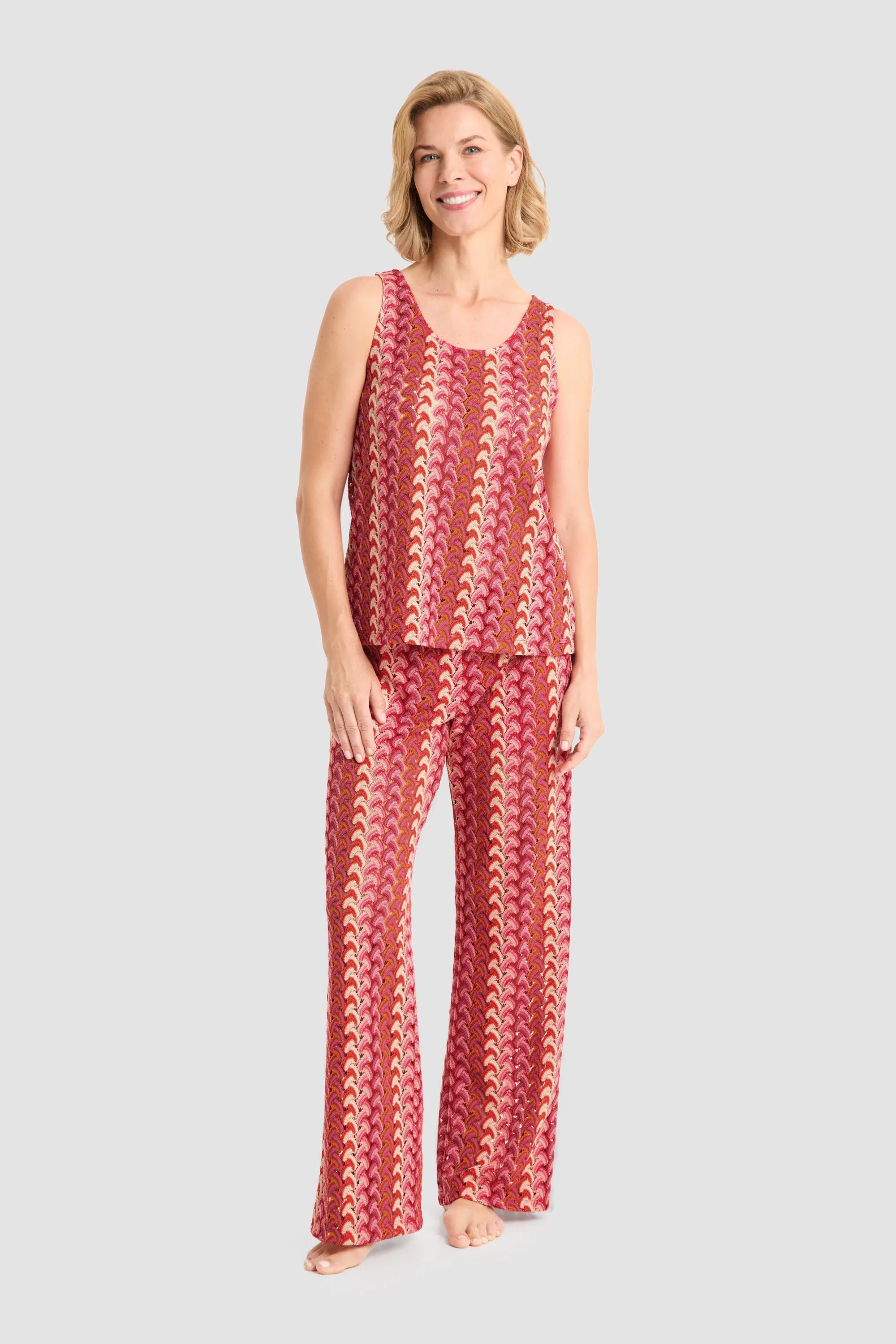 Stricktop gemustert