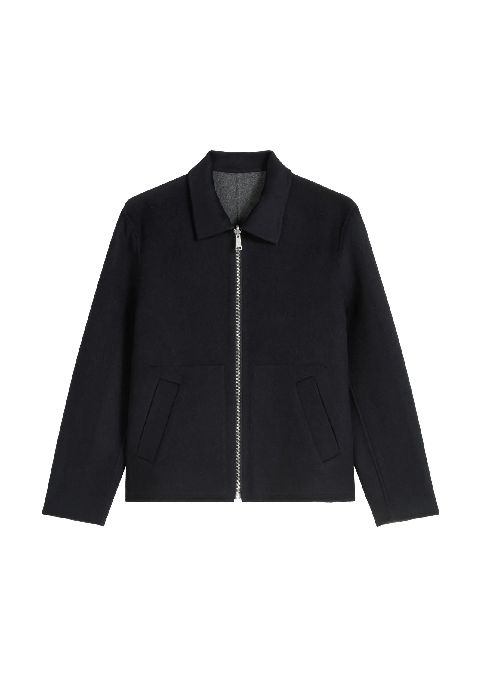 Wende-Wolljacke Regular Fit