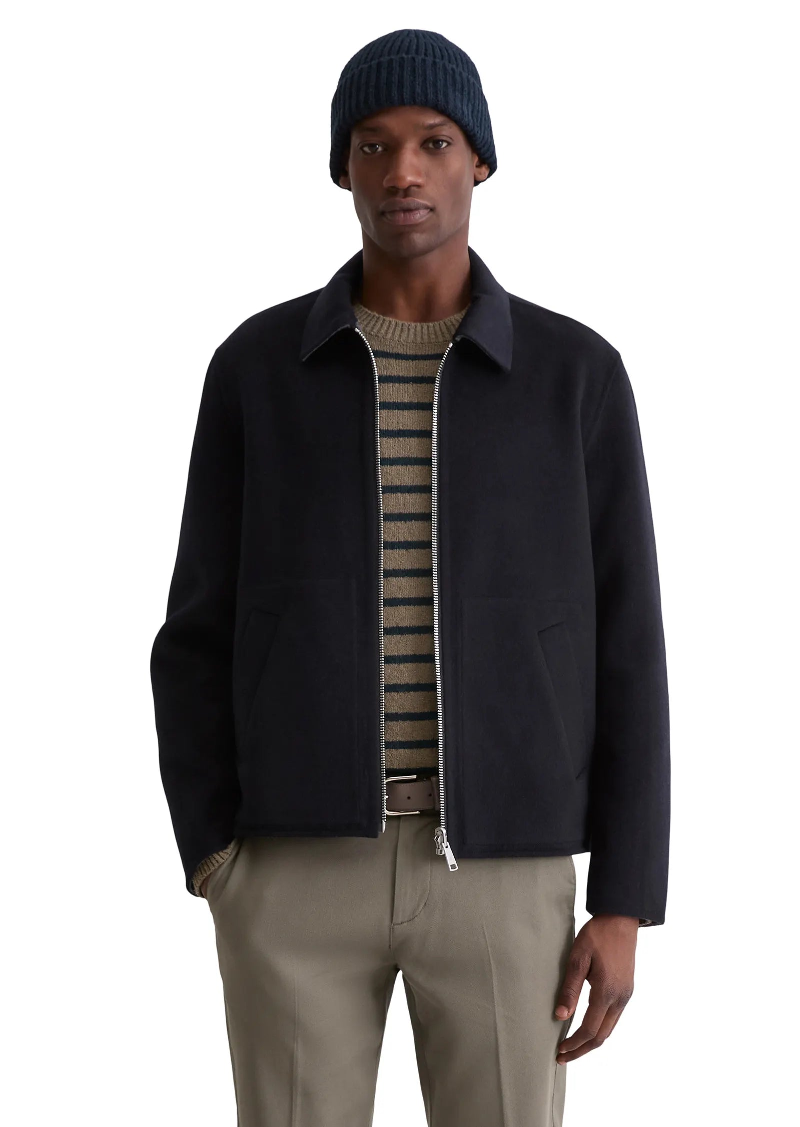 Wende-Wolljacke Regular Fit