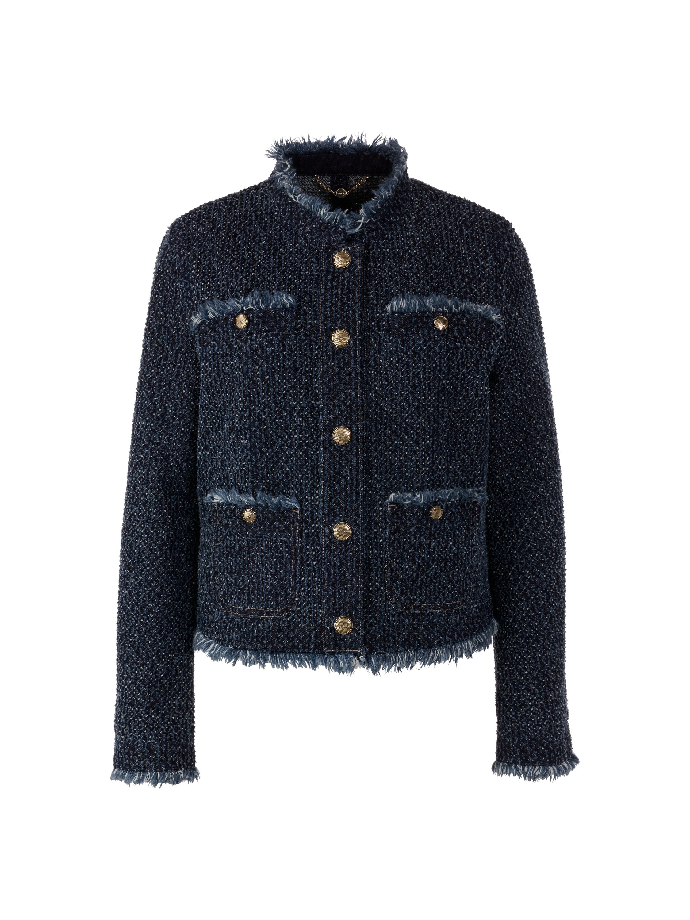Jacke in Tweed-Optik