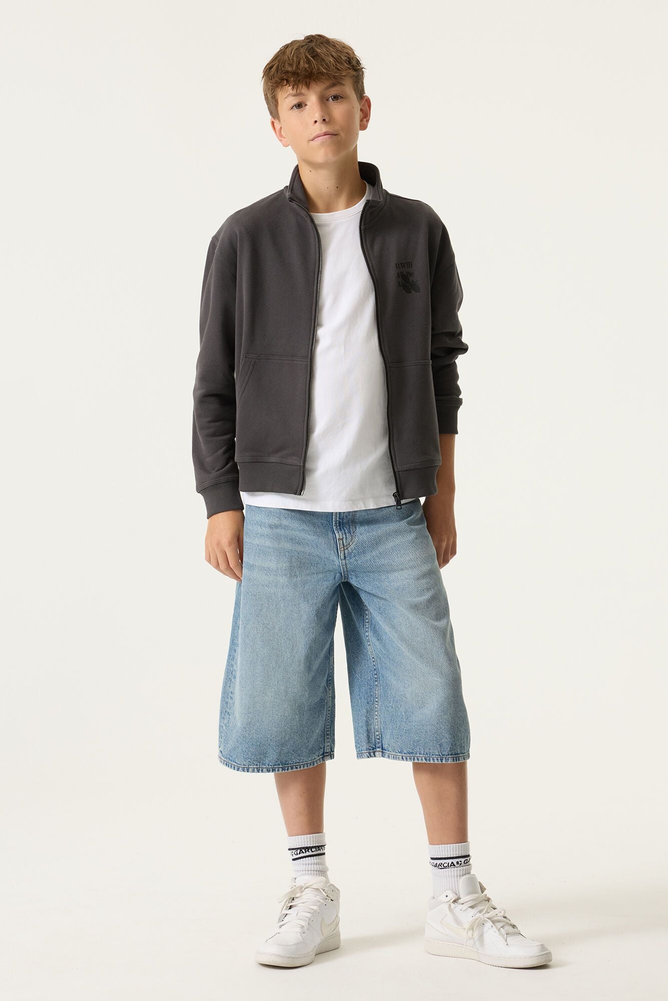 Sweatjacke aus Baumwolle