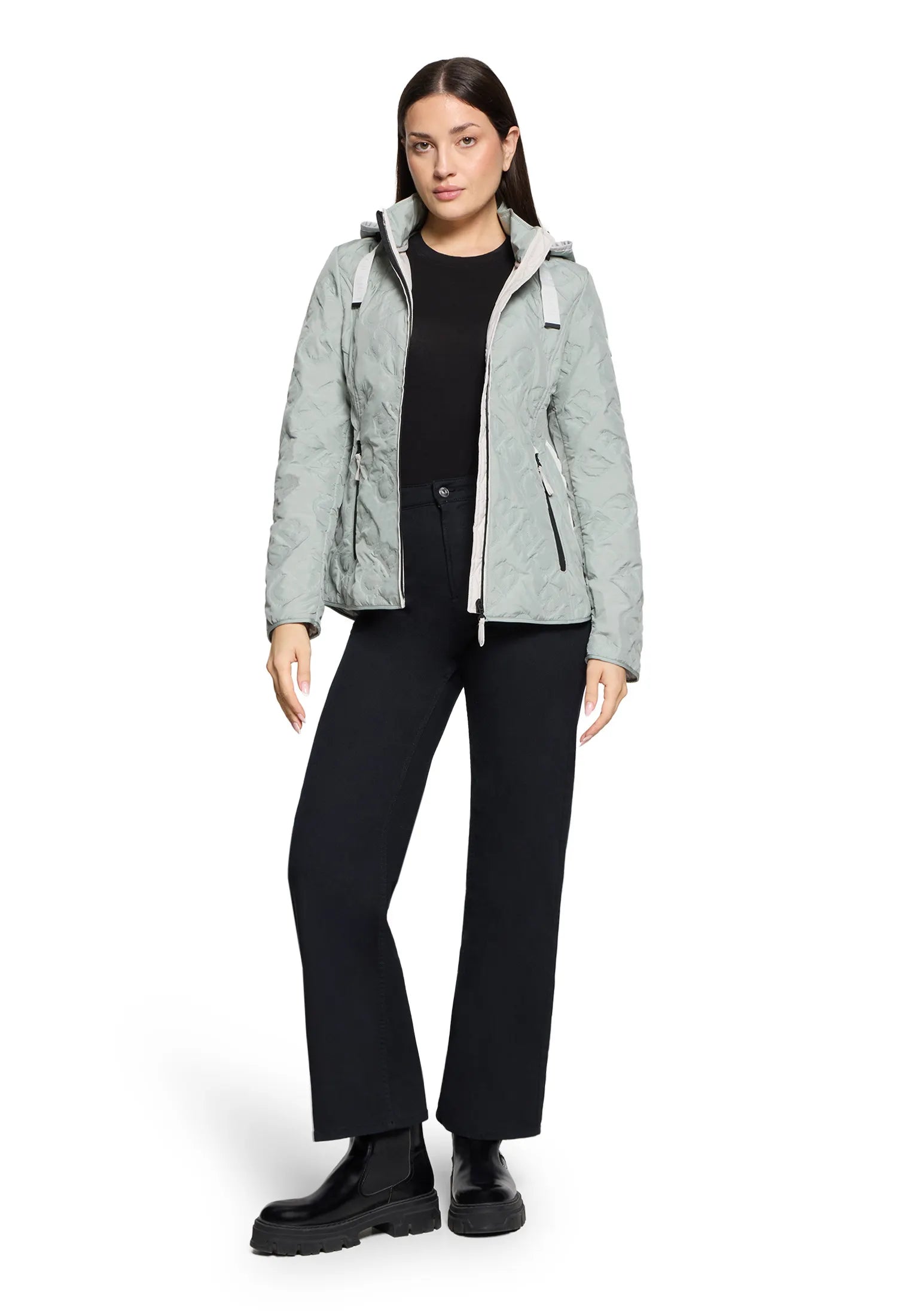 Übergangsjacke mit Kapuze