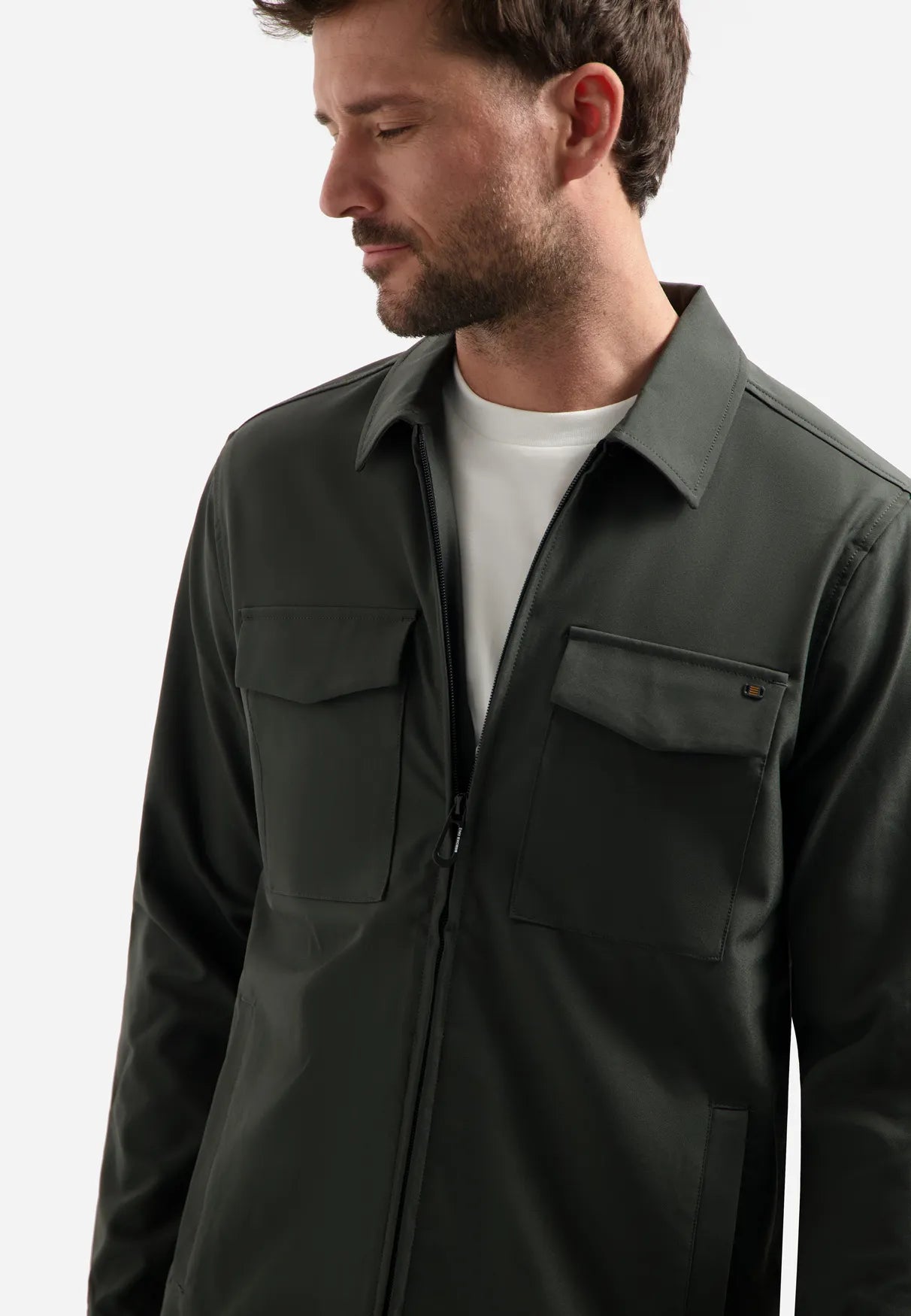 Overshirt mit aufgesetzten Taschen