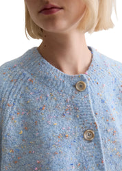 Stick-Cardigan aus Wollmix