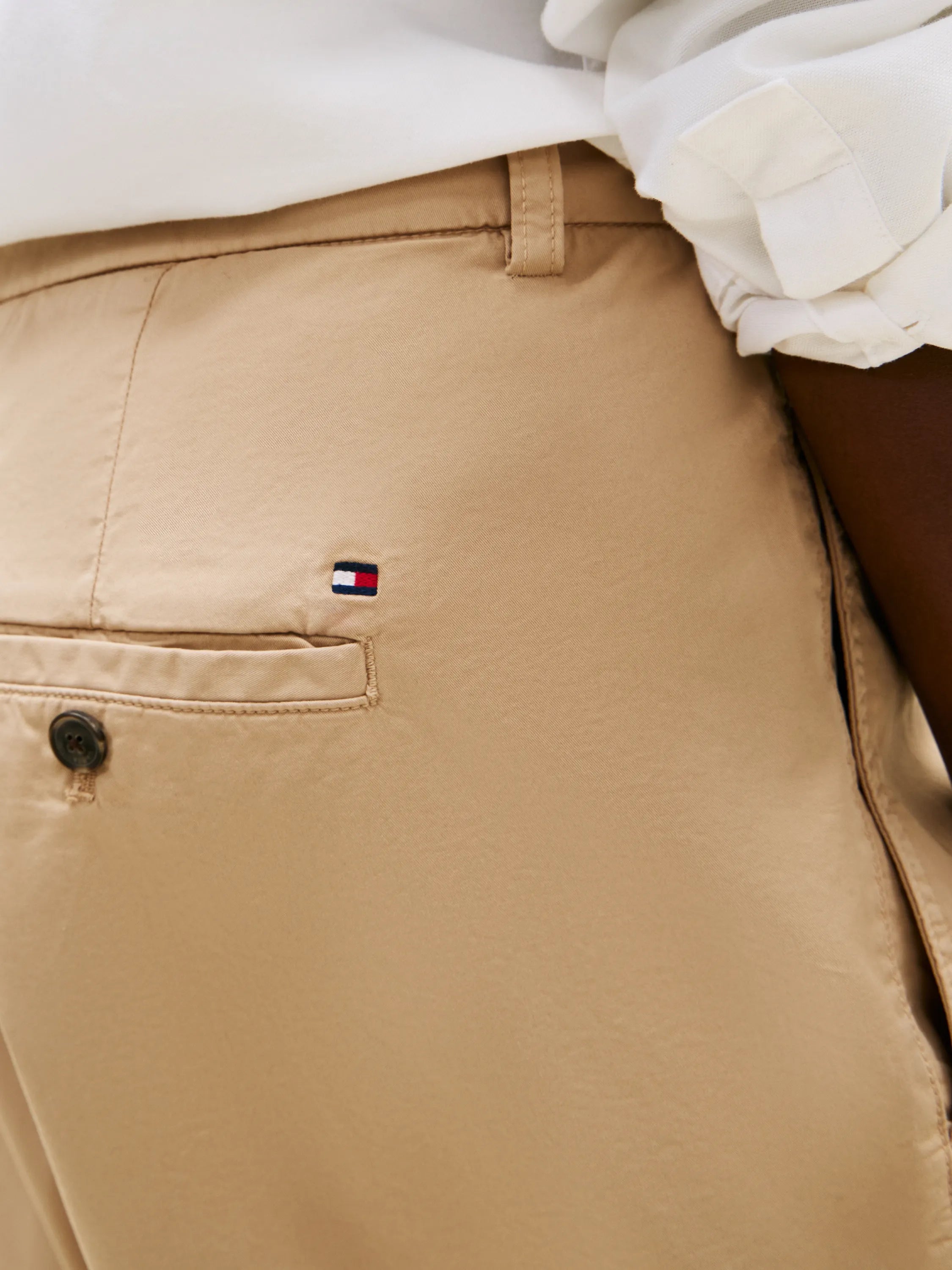 Chinohose Straight Leg aus Baumwollmix