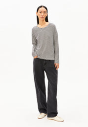 Oversized Langarmshirt aus Bio-Baumwolle
