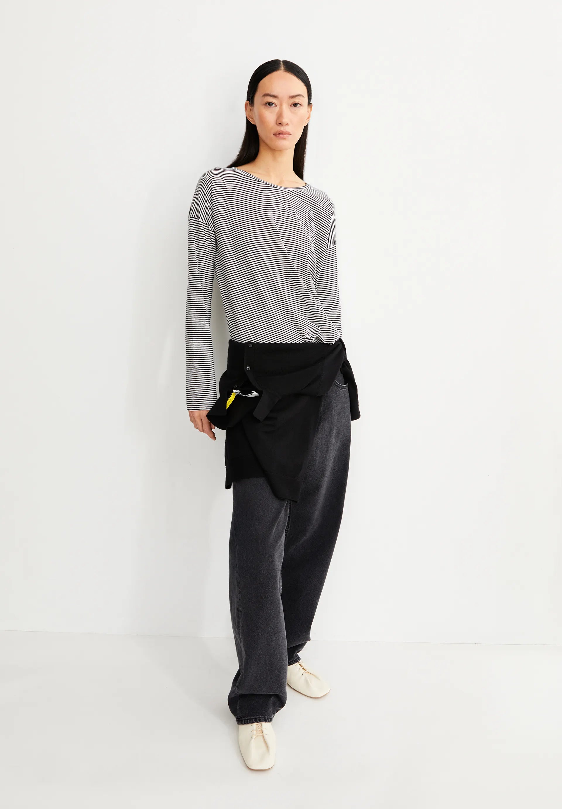 Oversized Langarmshirt aus Bio-Baumwolle