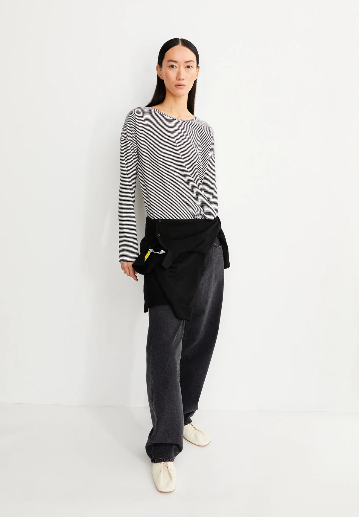 Oversized Langarmshirt aus Bio-Baumwolle