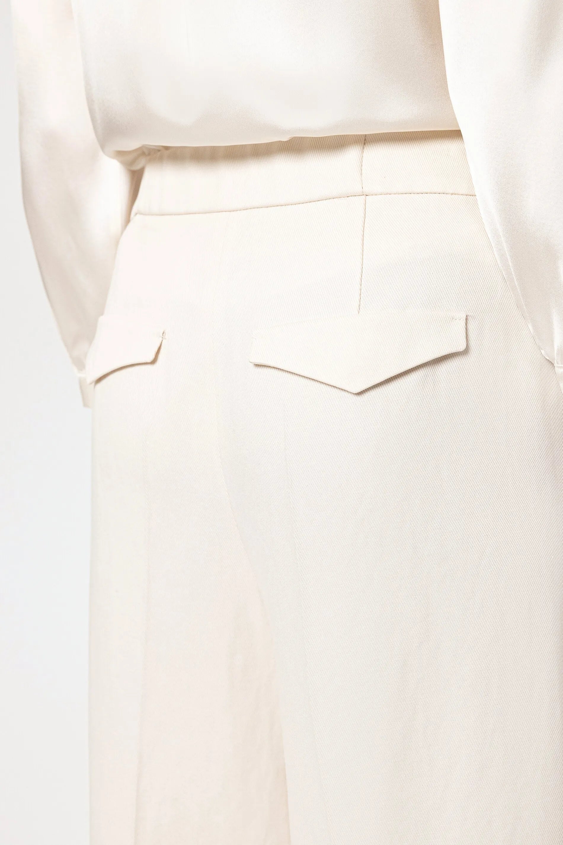 Bundfaltenhose Wide Leg