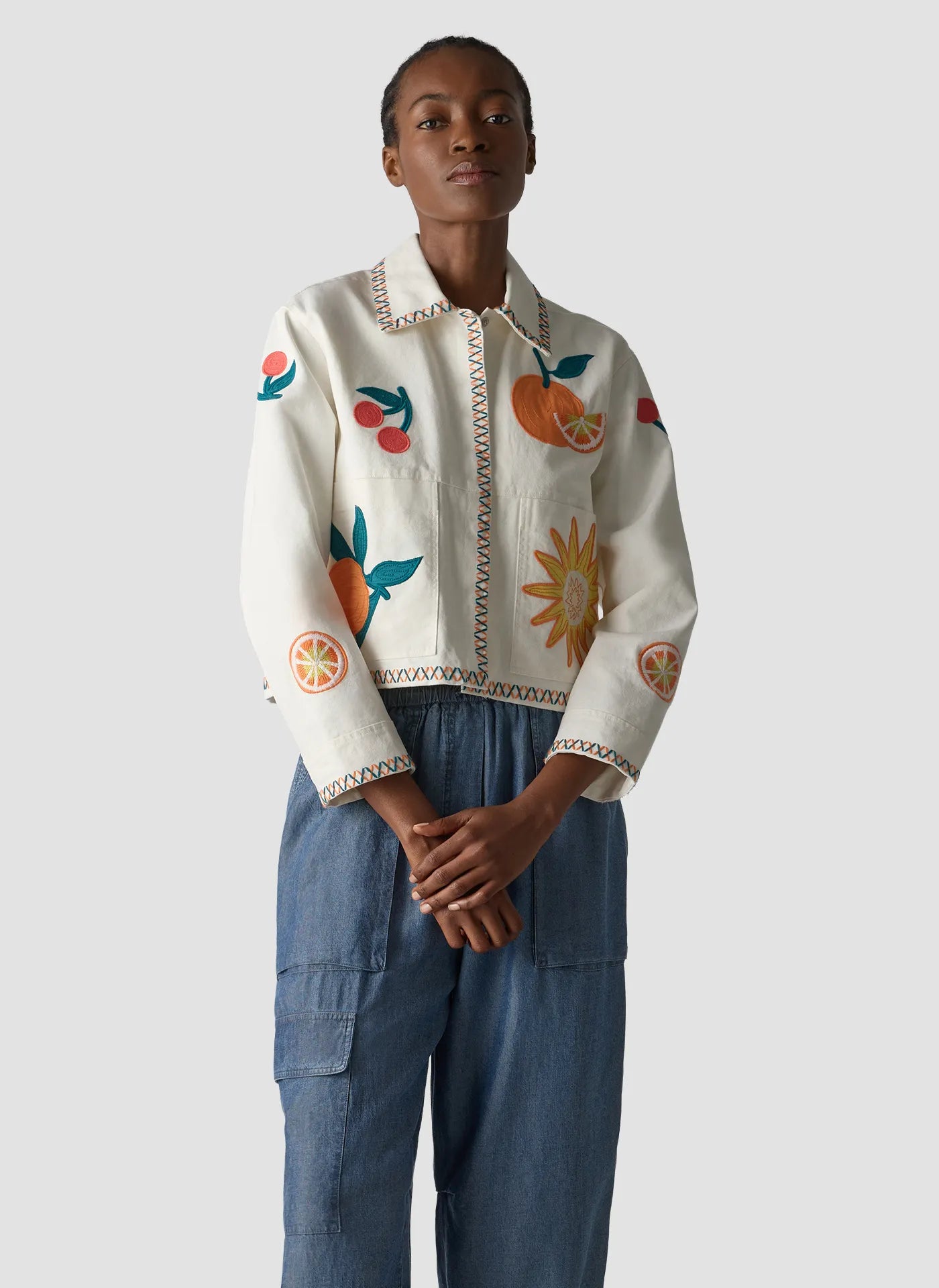 Jeansjacke aus Baumwolle