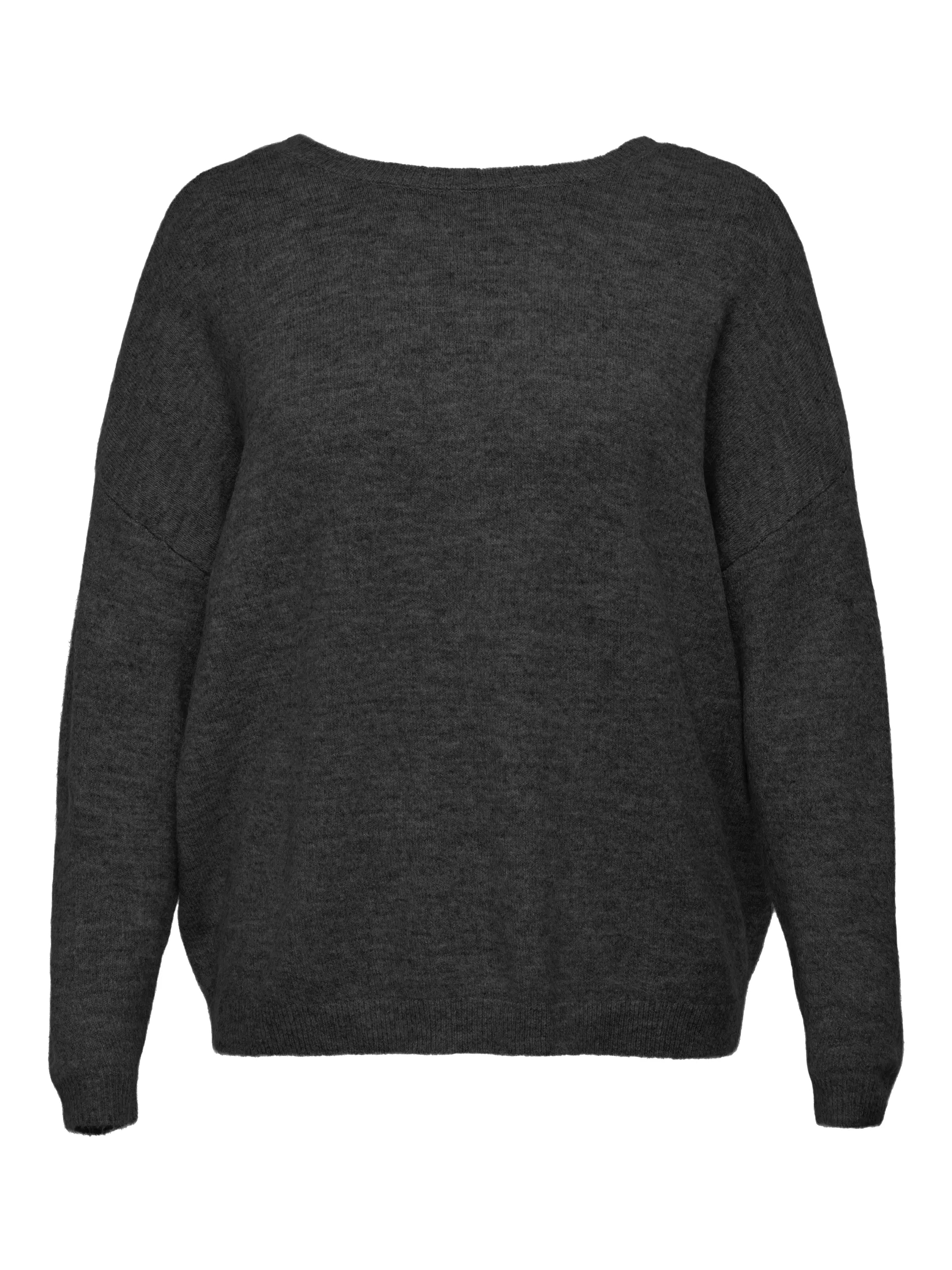 Strickpullover mit V-Ausschnitt