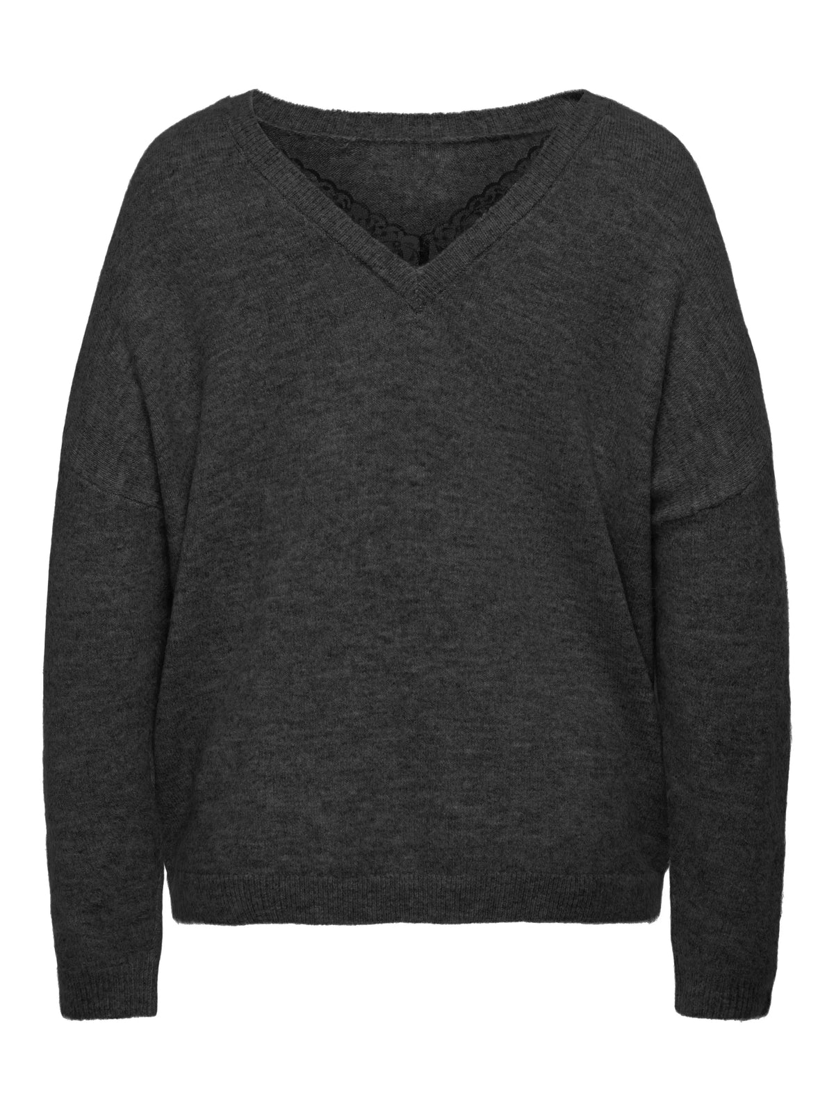 Strickpullover mit V-Ausschnitt
