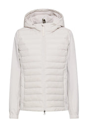 Hybridjacke mit verstellbarer Kapuze