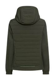 Hybridjacke mit verstellbarer Kapuze
