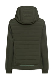 Hybridjacke mit verstellbarer Kapuze