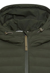 Hybridjacke mit verstellbarer Kapuze
