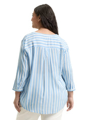 Gestreifte Bluse aus Viskose