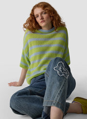Strickpullover mit Rundhalsausschnitt