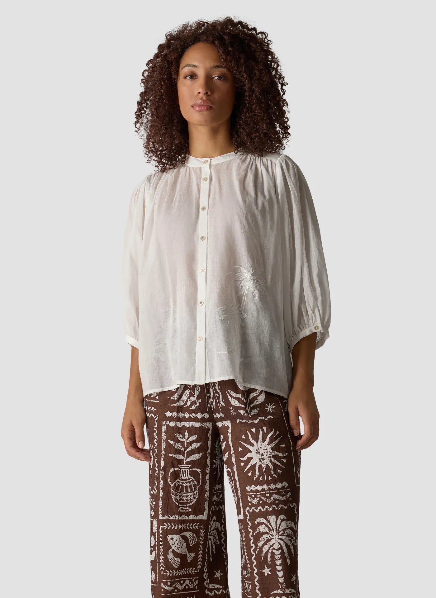 Bluse aus Baumwolle