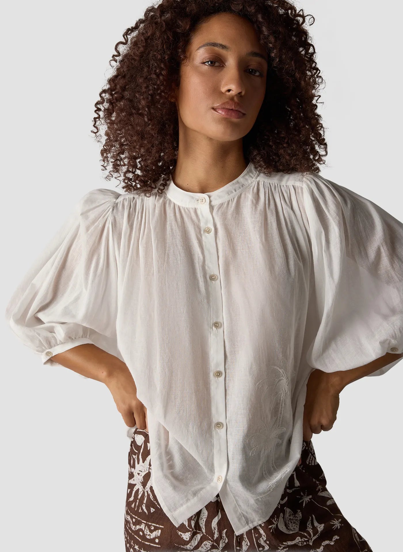 Bluse aus Baumwolle