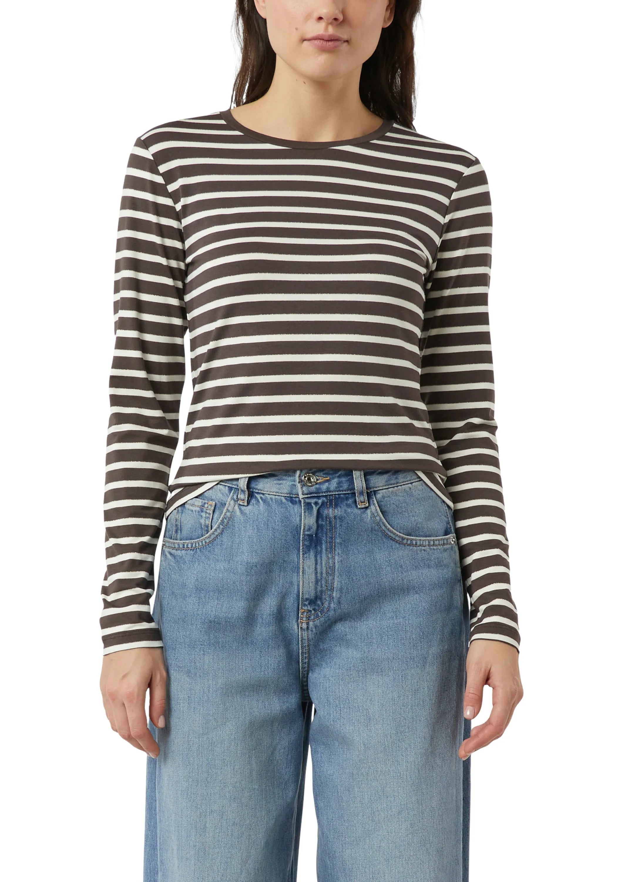 Langarmshirt gestreift