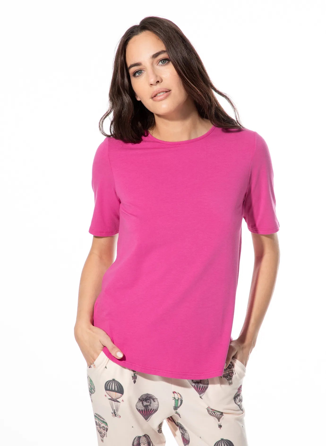 T-Shirt aus Modalmix