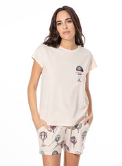 T-Shirt aus Modalmix