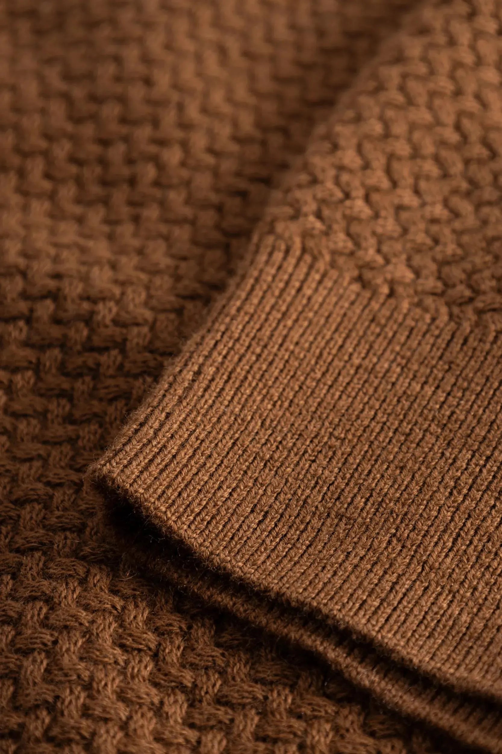 Strickpoloshirt aus Baumwollmix