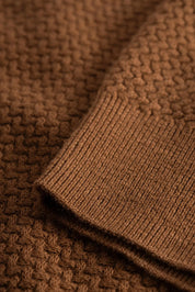 Strickpoloshirt aus Baumwollmix