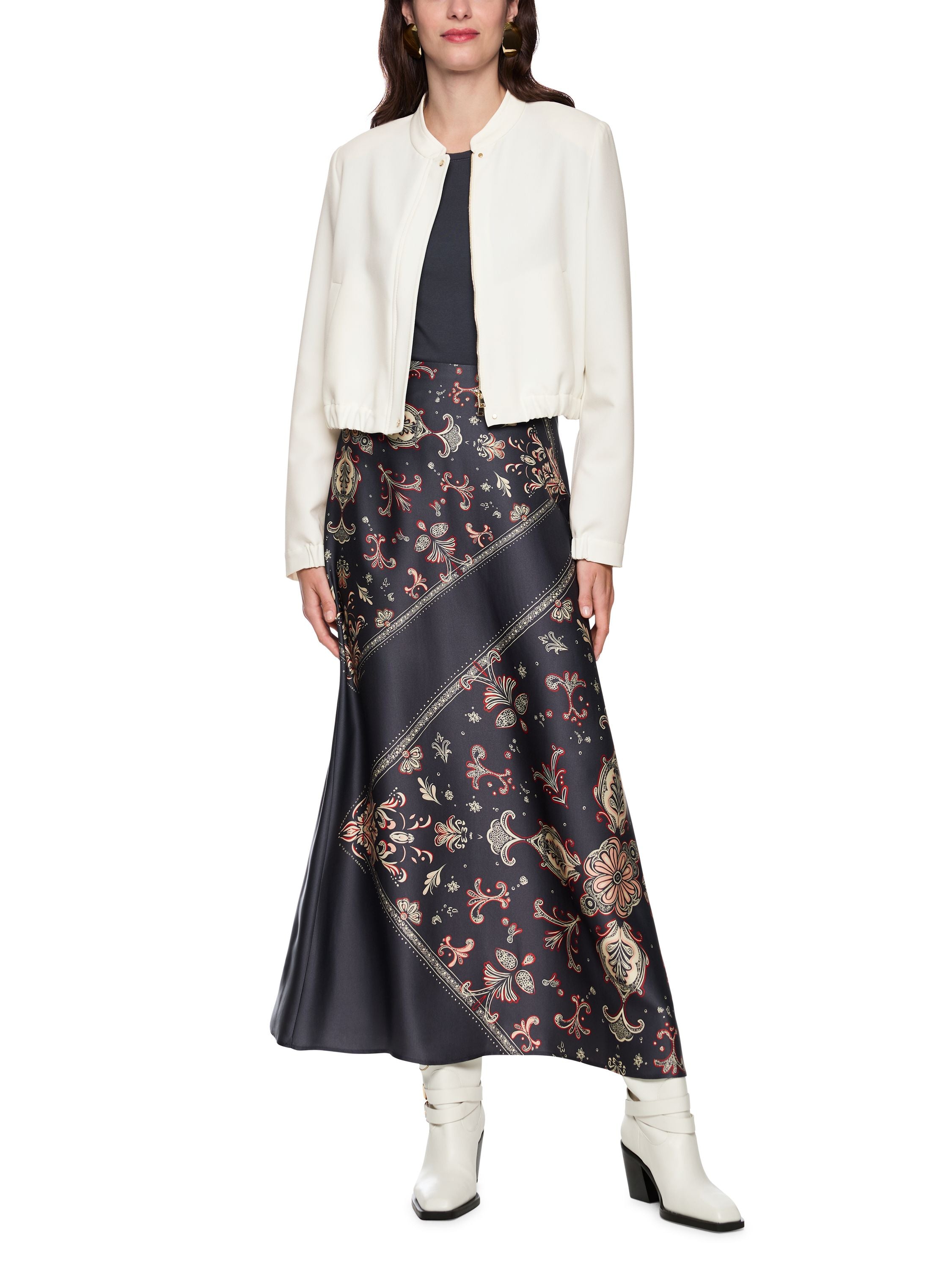 Jacke mit Stehkragen und Zipper