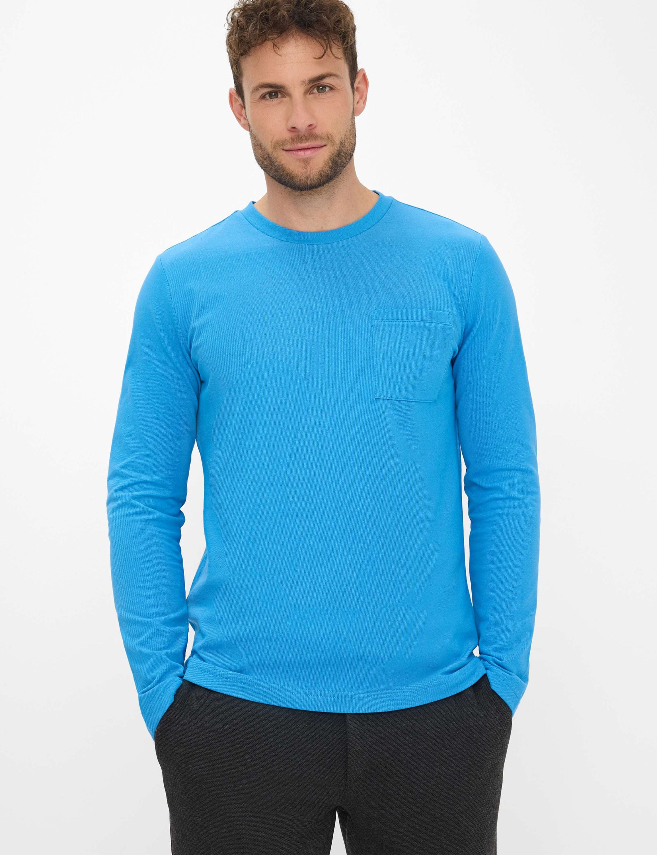 Langarmshirt TIMON aus Baumwollmix