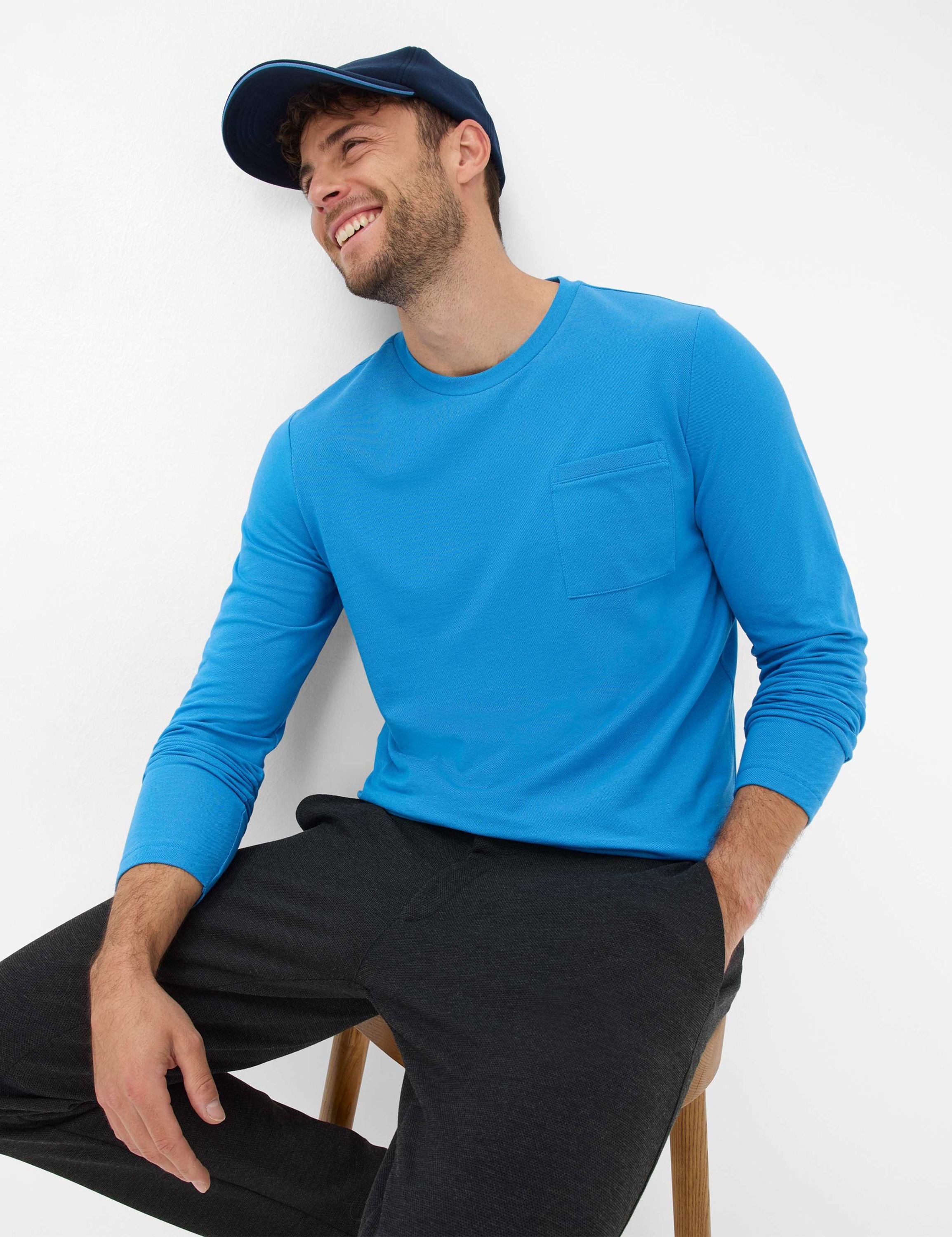 Langarmshirt TIMON aus Baumwollmix