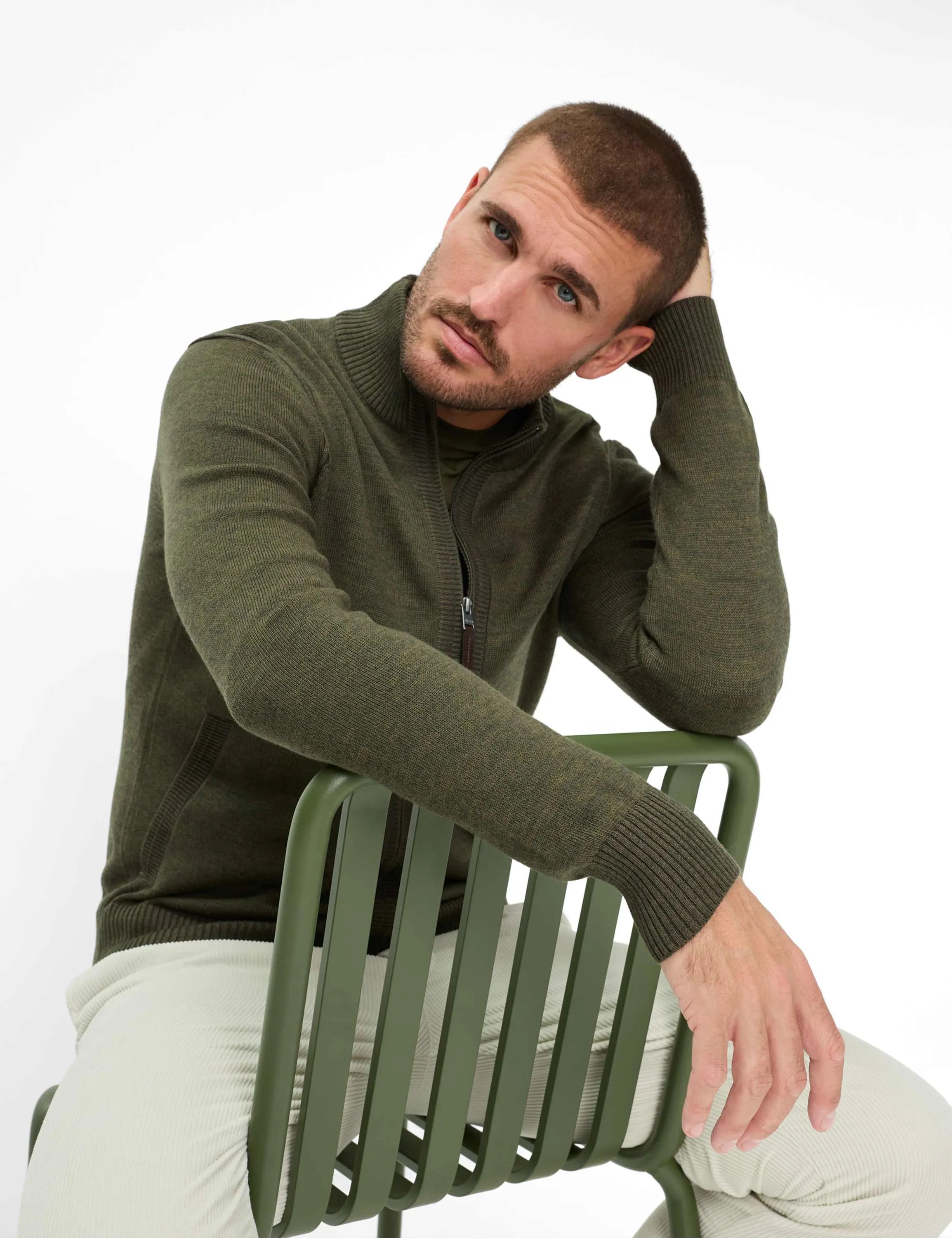 Strickjacke JAKE aus Baumwollmix