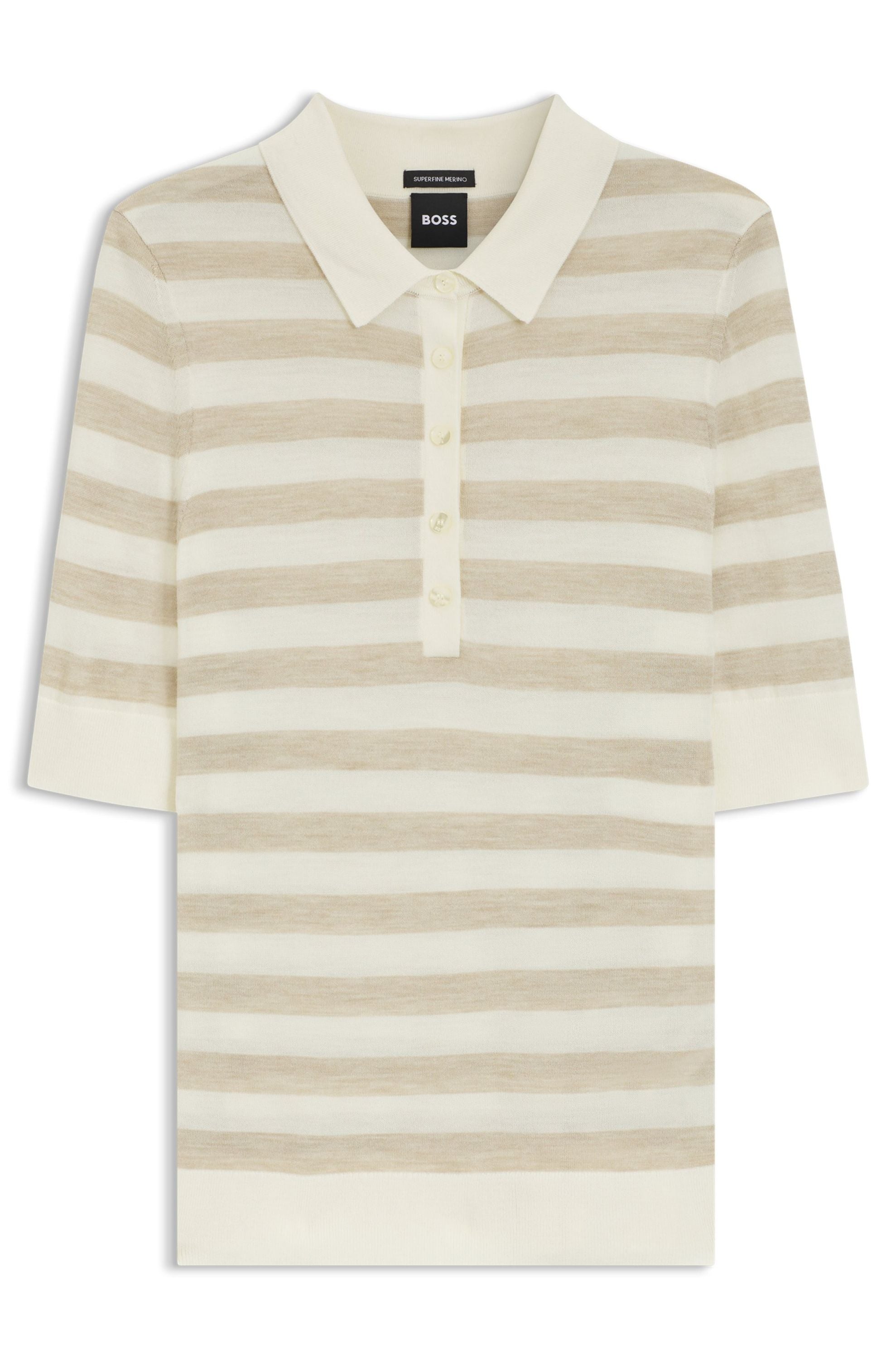 Strick-Poloshirt FIDENKA aus Schurwolle