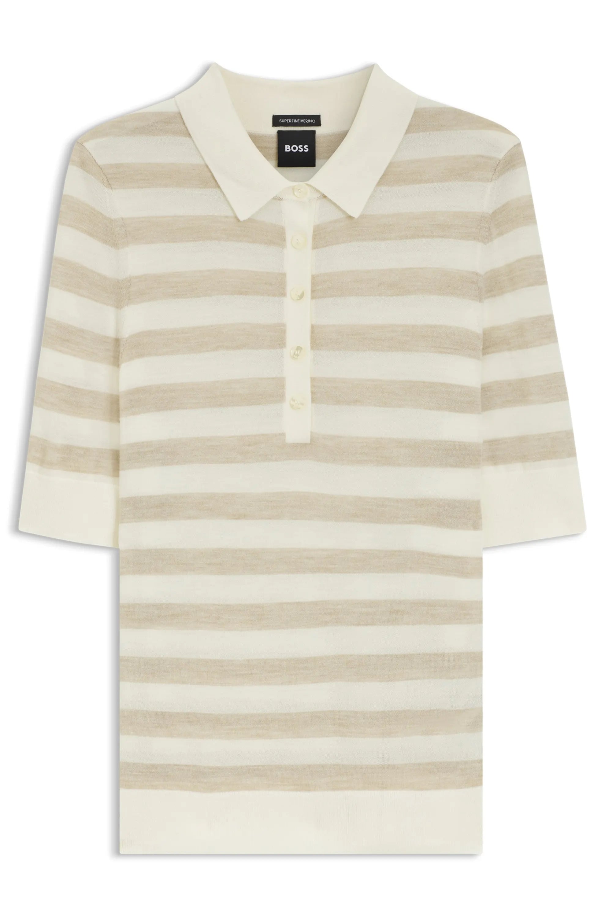 Strick-Poloshirt FIDENKA aus Schurwolle