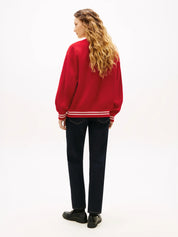 College-Jacke aus Wollmix