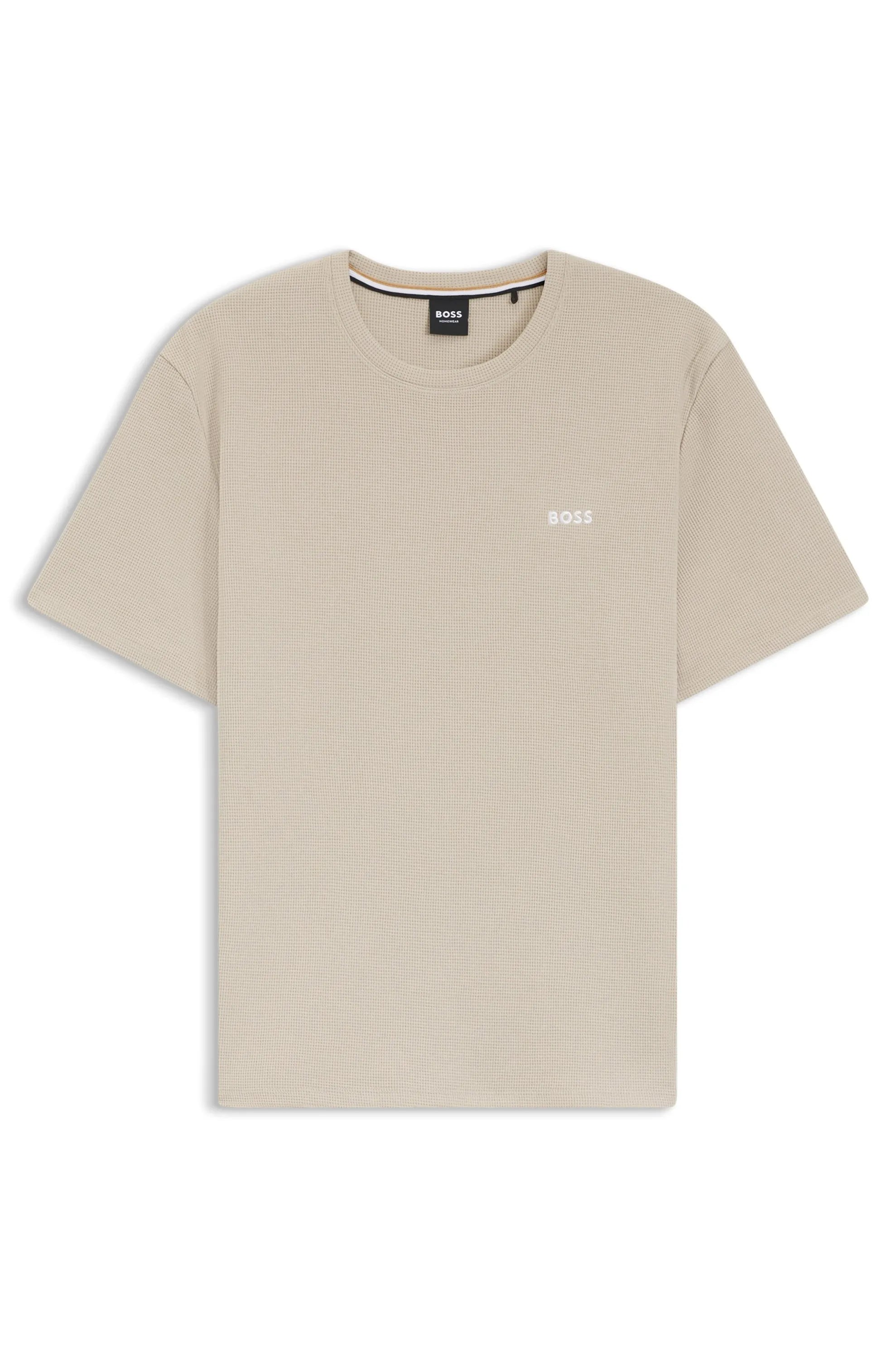 Pyjama-Shirt in Waffelstruktur