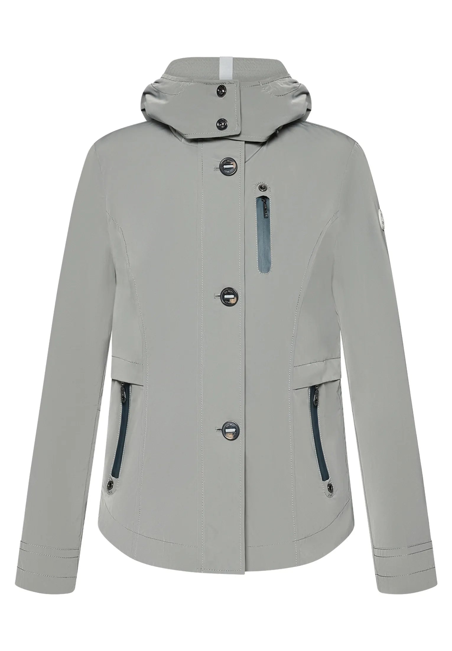 Übergangsjacke mit abnehmbarer Kapuze