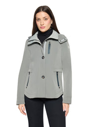 Übergangsjacke mit abnehmbarer Kapuze
